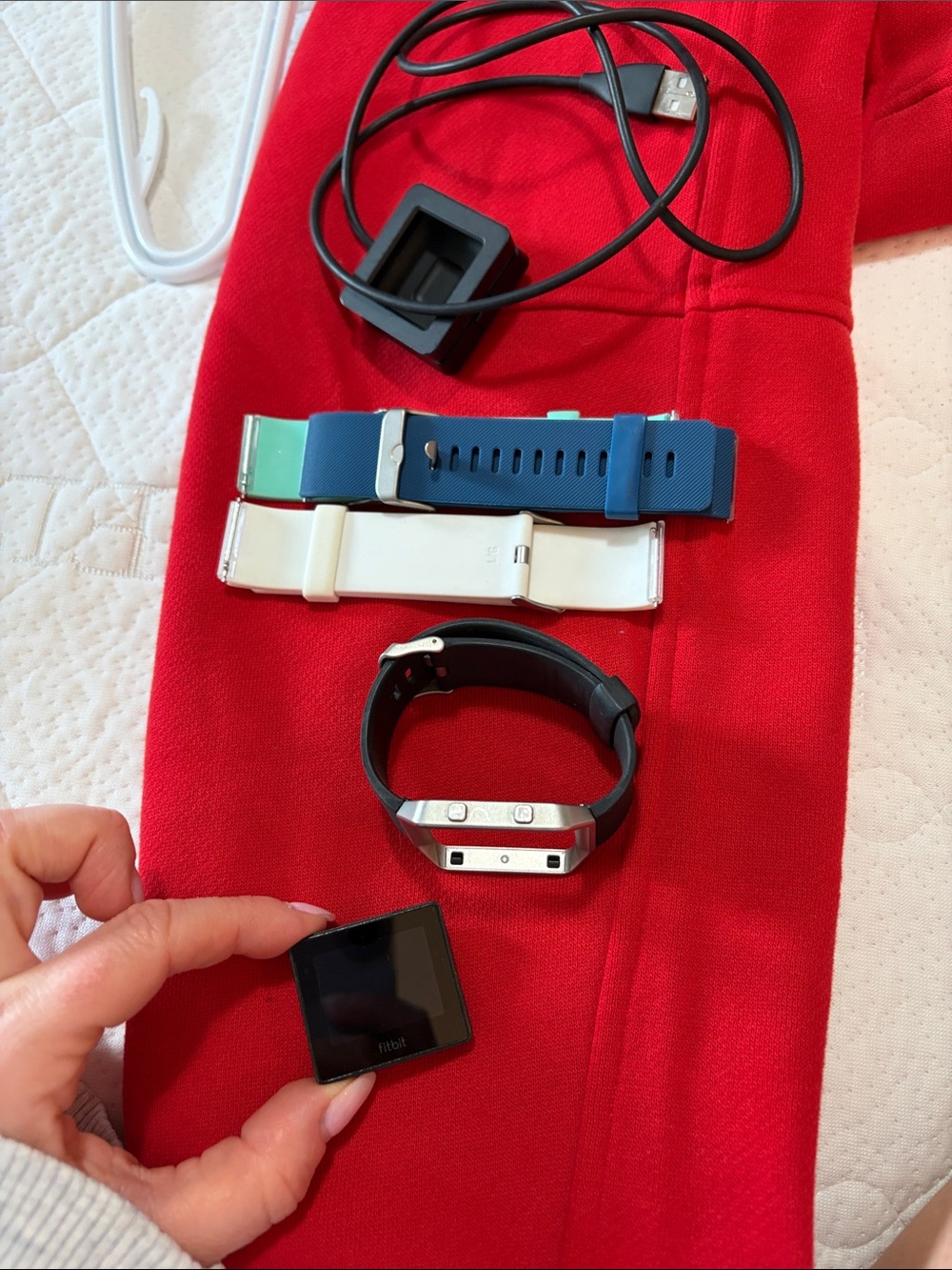 Fitbit Blaze Fitness Smartwatch - Black (With Extra Bands & Charger)